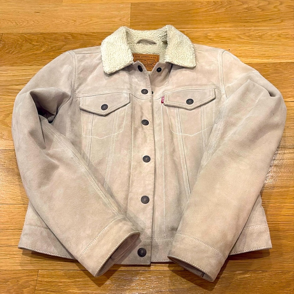 Suede Levi Strauss jacket, size small